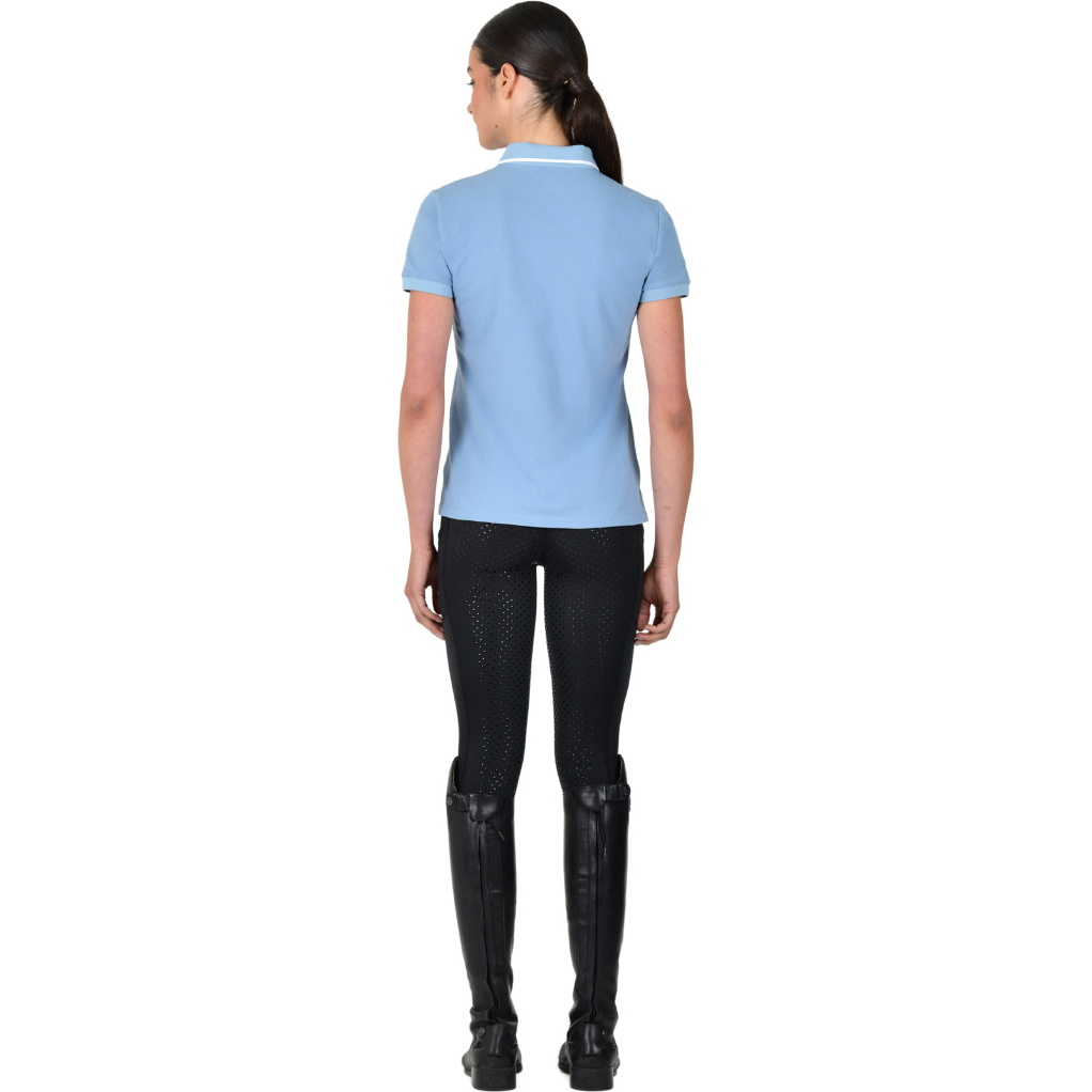 2025 Dublin Womens Cotton Pique Short Sleeve Polo 1027712 - Blue Fog